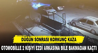 OTOMOBİLLE 2 KİŞİYİ EZDİ ARKASINA BİLE BAKMADAN KAÇTI