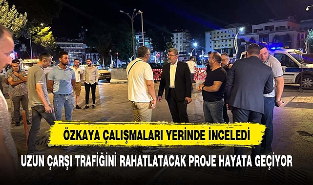 ÖZKAYA AFYON TRAFİĞİNİN EN YOĞUN NOKTASINDA ÇALIŞMALARI İNCELEDİ