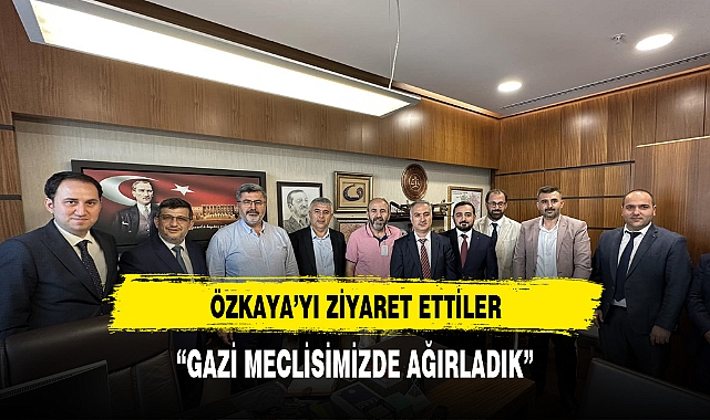 ÖZKAYA  BOLVADİN KAYMAKAMI VE BELEDİYE BAŞKANINI MAKAMINDA AĞIRLADI