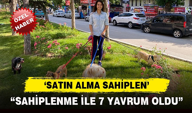 "SAHİPLENME İLE 7 YAVRUM OLDU"