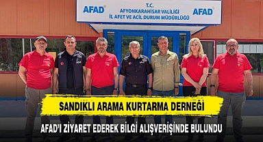 SANDIKLI ARAMA KURTARMA DERNEĞİ ÇALIŞMALARA BAŞLADI