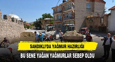 SANDIKLI'DA YAĞMUR HAZIRLIĞI