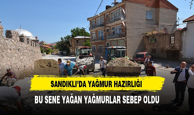 SANDIKLI'DA YAĞMUR HAZIRLIĞI