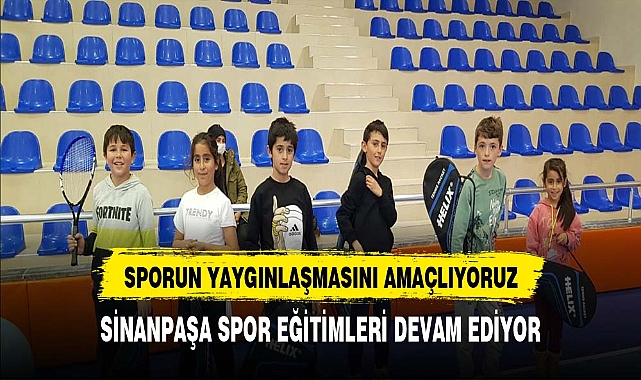 Sinanpaşa’da spor eğitimleri devam ediyor
