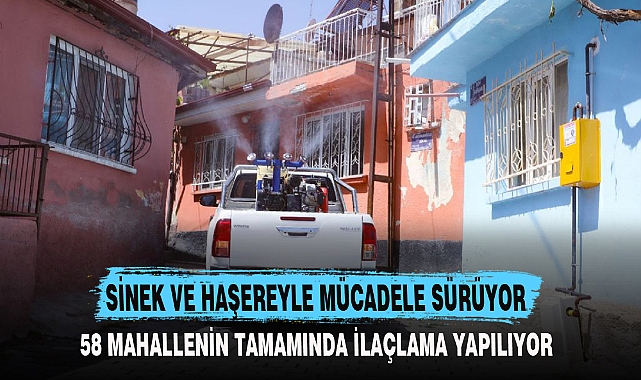 SİNEK VE HAŞEREYLE MÜCADELE SÜRÜYOR
