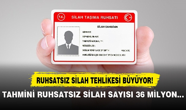 TAHMİNİ RUHSATSIZ SİLAH SAYISI 36 MİLYON...