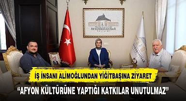 VALİ YİĞİTBAŞI İŞ İNSANI ALİMOĞLU'NU AĞIRLADI