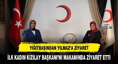 VALİ YİĞİTBAŞI'NDAN KIZILAY BAŞKANI'NA ZİYARET