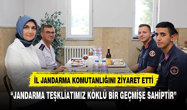 VALİ YİĞİTBAŞI JANDARMA KOMUTANLIĞINI ZİYARET ETTİ