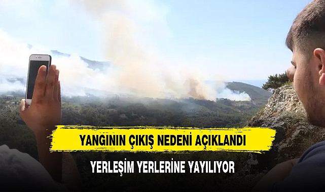 YANGIN YERLEŞİM BİRİMLERİNE YAYILIYOR