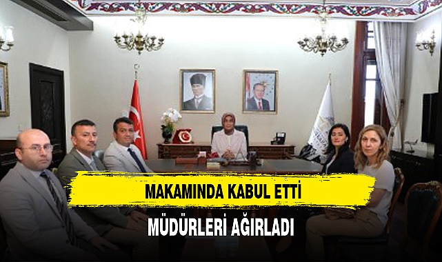 YİĞİTBAŞI MAKAMINDA MÜDÜRLERİ AĞIRLADI