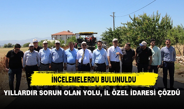 YILLARDIR SORUN OLAN YOL, İL ÖZEL İDARESİ TARAFINDAN ASFALTLANDI