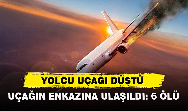 YOLCU UÇAĞI DÜŞTÜ