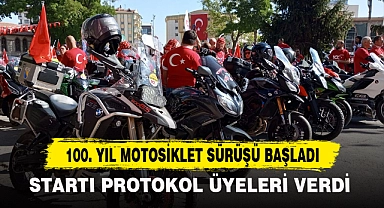 100. YIL MOTOSİKLET SÜRÜŞÜ BAŞLADI