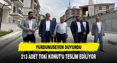 213 ADET TOKİ KONUTU AFYON'DA TESLİM EDİLECEK