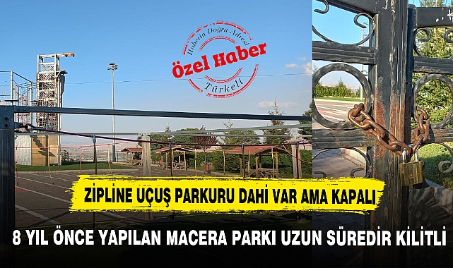 AFYON'DA 8 YIL ÖNCE YAPILAN MACERA PARKI UZUN SÜREDİR KİLİTLİ
