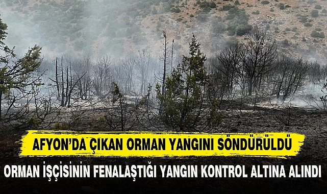 AFYON’DA ÇIKAN ORMAN YANGINI SÖNDÜRÜLDÜ