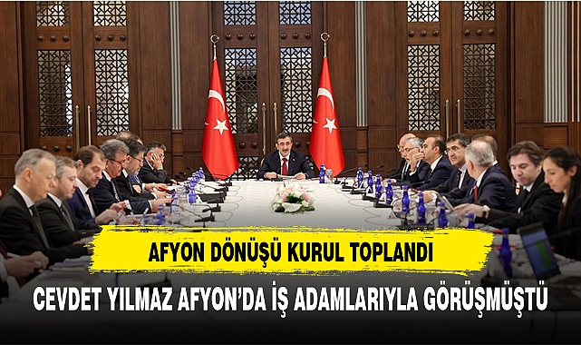 AFYON DÖNÜŞÜ KURUL TOPLANDI AFYON'DA İŞ ADAMLARIYLA GÖRÜŞMÜŞTÜ