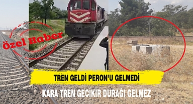 AFYON'UN O KÖYÜNE TREN GELDİ PERON'U GELMEDİ