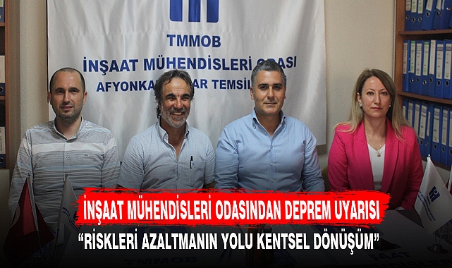 AFYONKARAHİSAR İNŞAAT MÜHENDİSLERİ ODASINDAN DEPREM UYARISI