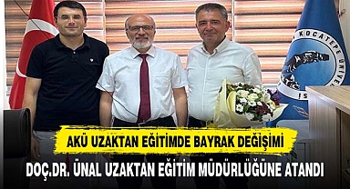 AKÜ Uzaktan Eğitim Meslek Yüksekokulunda  Bayrak Değişimi