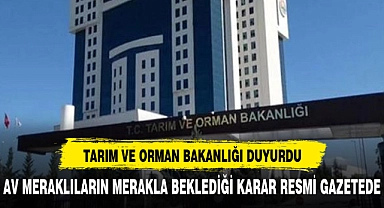 AV TUTKUNLARINA MÜJDE RESMİ GAZETE YAYINLANDI