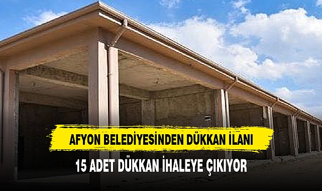 Belediye'nin Eşrefpaşa'daki dükkânları satışta