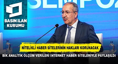BİK ANALİTİK ÖLÇÜM VERİLERİ İNTERNET HABER SİTELERİYLE PAYLAŞILDI