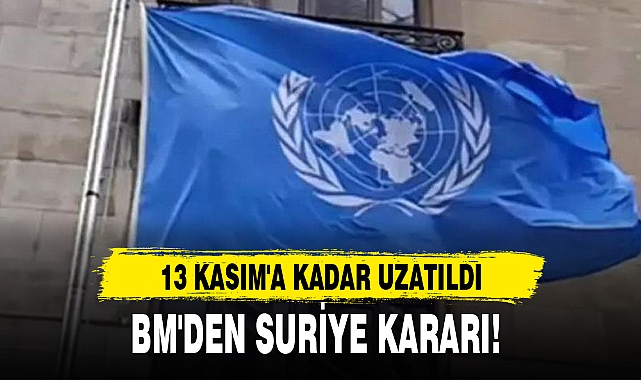 BM'DEN SURİYE KARARI!