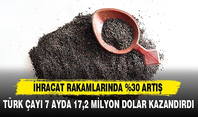 ÇAY İHRACAT RAKAMLARINDA %30 ARTIŞ