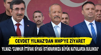 CEVDET YILMAZ'DAN MHP'YE ZİYARET
