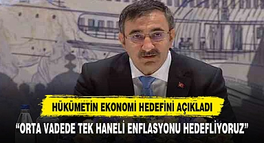 Cumhurbaşkanı Yardımcısı Yılmaz: "Orta vadede tek haneli enflasyona gitmeyi öngörüyoruz"