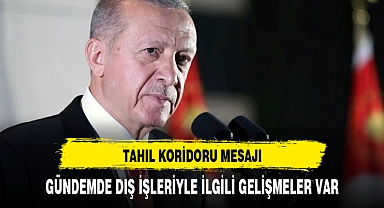 CUMHURBAŞKANINDAN TAHIL KORİDORU MESAJI