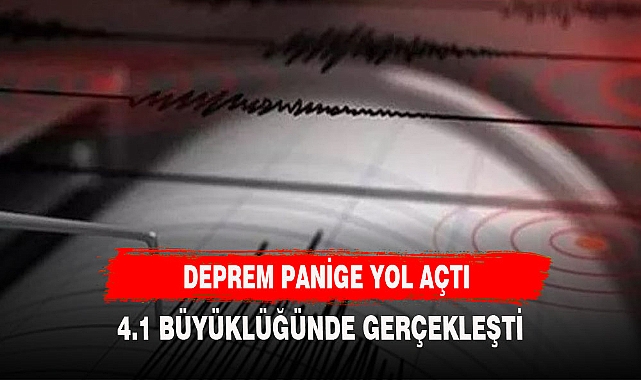 DEPREM PANİĞE YOL AÇTI ÇEVRE İLLERDEN HİSSEDİLDİ