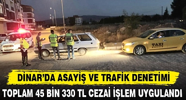 DİNAR’DA ASAYİŞ VE TRAFİK DENETİMİ