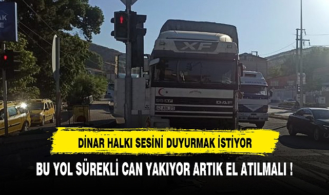 DİNAR'DAKİ BU YOLA ARTIK EL ATILMALI !