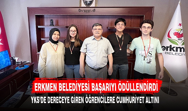 ERKMEN BELEDİYESİ BAŞARIYI ÖDÜLLENDİRDİ
