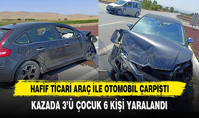 HAFİF TİCARİ ARAÇ İLE OTOMOBİL ÇARPIŞTI