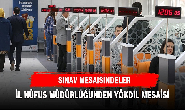 AFYON İL NÜFUS MÜDÜRLÜĞÜNDEN YÖKDİL MESAİSİ