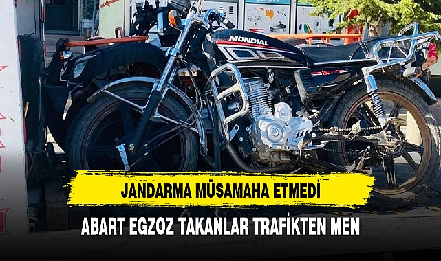 JANDARMA MÜSAMAHA ETMEDİ TRAFİKTEN MEN ETTİ