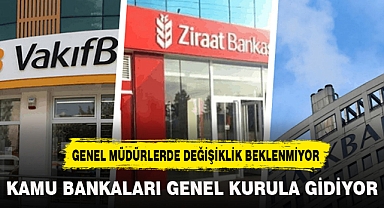 KAMU BANKALARI GENEL KURULA GİTTİ