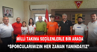 KASAPOĞLU MİLLİ TAKIMA SEÇİLEN GENÇLERLE BİR ARAYA GELDİ