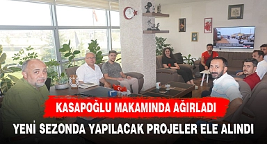 KASAPOĞLU ÖZEL SPOR KULÜBÜ YÖNETİCİLERİNİ KABUL ETTİ