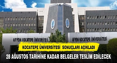 KOCATEPE ÜNİVERSİTESİNDEN İŞE ALIM İLANI