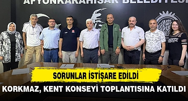 KORKMAZ, KENT KONSEYİ TOPLANTISINA KATILDI