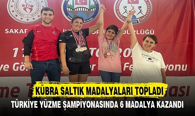 KÜBRA SALTIK MADALYALARI TOPLADI