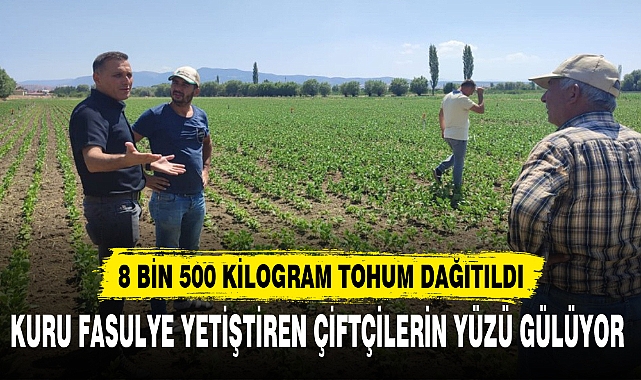 KURU FASULYE YETİŞTİREN ÇİFTÇİLERİN YÜZÜ GÜLÜYOR