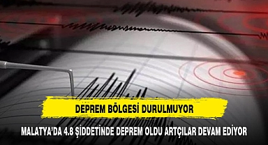 MALATYA'DA 4.8 ŞİDDETİNDE DEPREM OLDU ARTÇILAR DEVAM EDİYOR