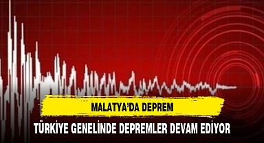 MALATYA'DA DEPREM MEYDANA GELDİ