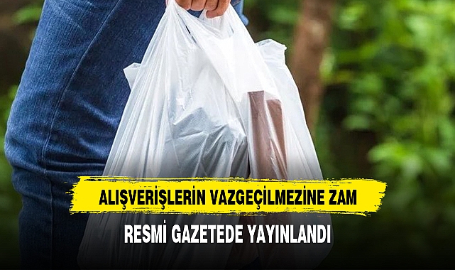 Market Poşetlerine de Zam Geldi